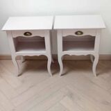 Pair of antique bedside tables