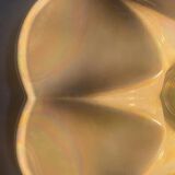 Mid-century iridescent porcelain wall lamp by Goebel for PAN Germany 1970s