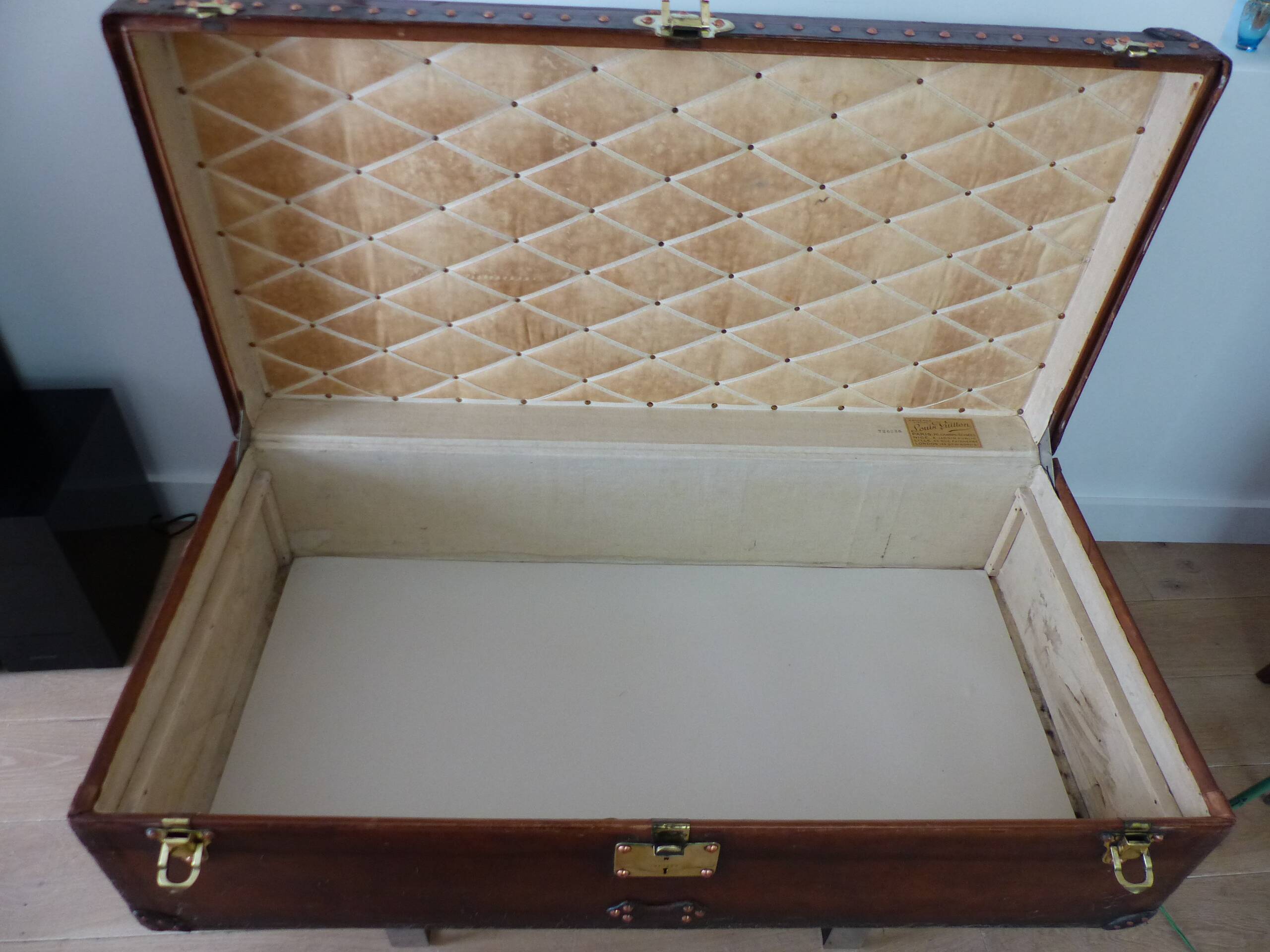 Louis Vuitton leather cabin trunk