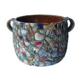 Earth pot and ancient mosaic cache
