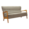 Canapé en hêtre, design danois, années 1960, designer : Soren Hansen, fabricant : Fritz Hansen