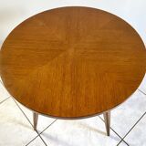 Round coffee table with compass legs 1970