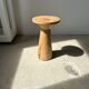 Side table, end of sofa in natural mango monoxyl conical tray H:50cm