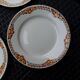 4 vintage flat plates, 22 cm, from St Amand Ceranor, Cotentin pattern