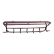 Old wooden cloakroom coat rack