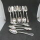 Teaspoons or tea metal argente- ercuis - model contours victoria-
