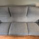 Maralunga 3-seater sofa Cassina (Vico Magistretti) grey wool fabric