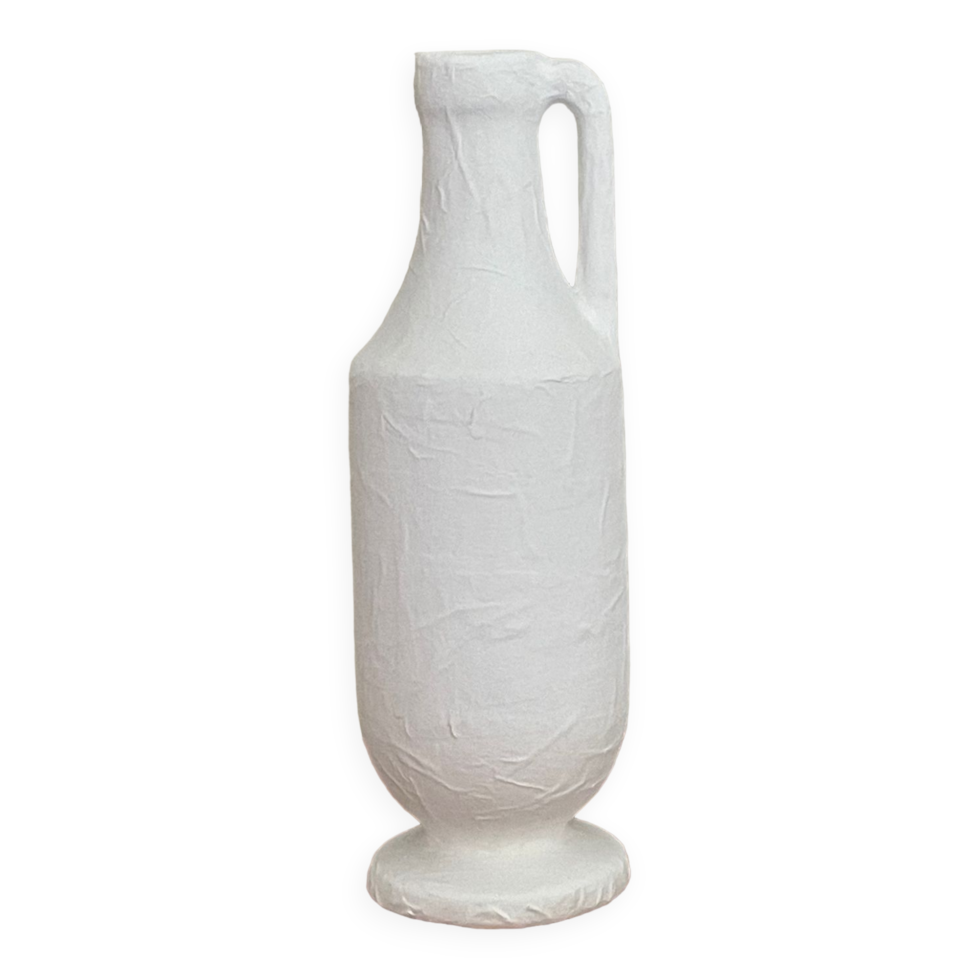 Papier-mâché style vase