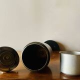 Vintage metal ashtray - push up