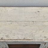 Small old white wooden display case