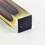 XXL Mid-Century Sommerso Murano Glass Vase by F.Poli for Mandruzzato, 1970s