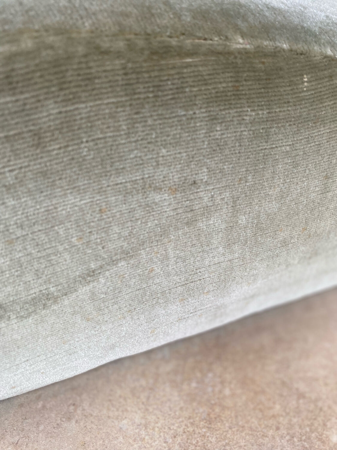 Vintage velvet children's armchair