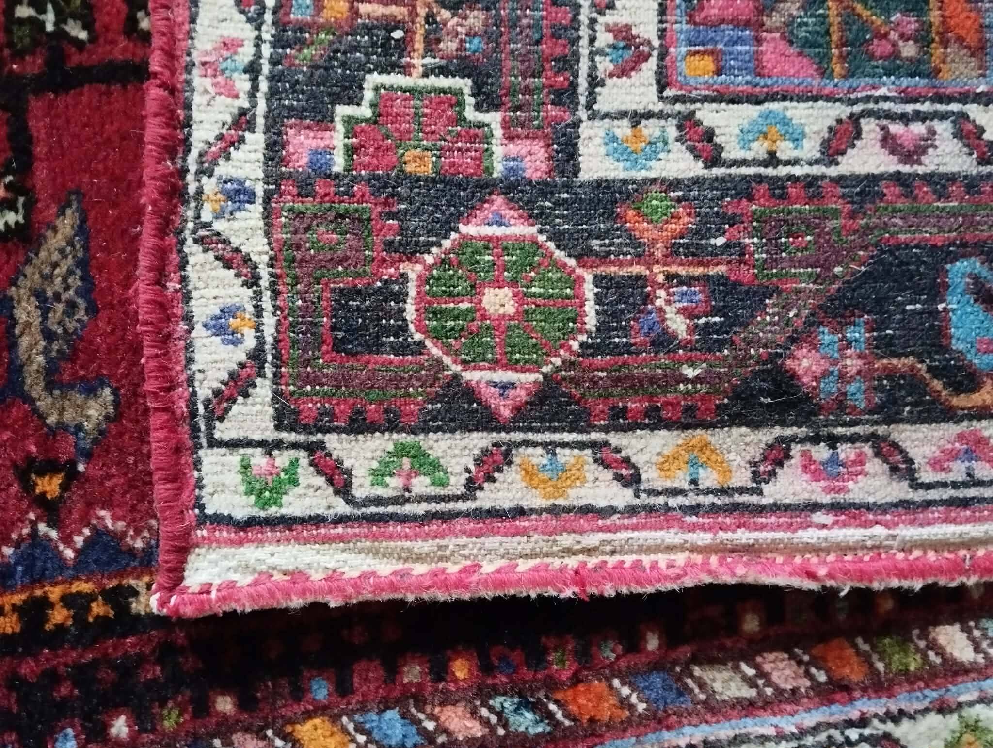 Handmade Persian Tuyserkan rug 218x124cm