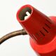 Gemi red Scandinavian table lamp, 1960s