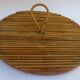 Rattan tray, vintage 1970