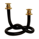 Candelabra "Dorothy Thorpe" in black lucite. USA 1960s.