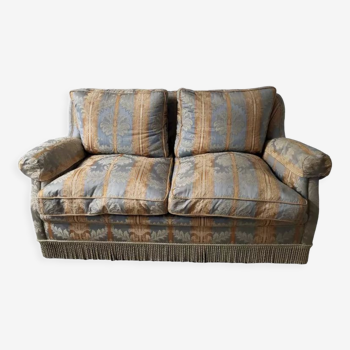 Jacquard fabric sofa with feather filling