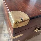 Coffret colonial ancien en teck
