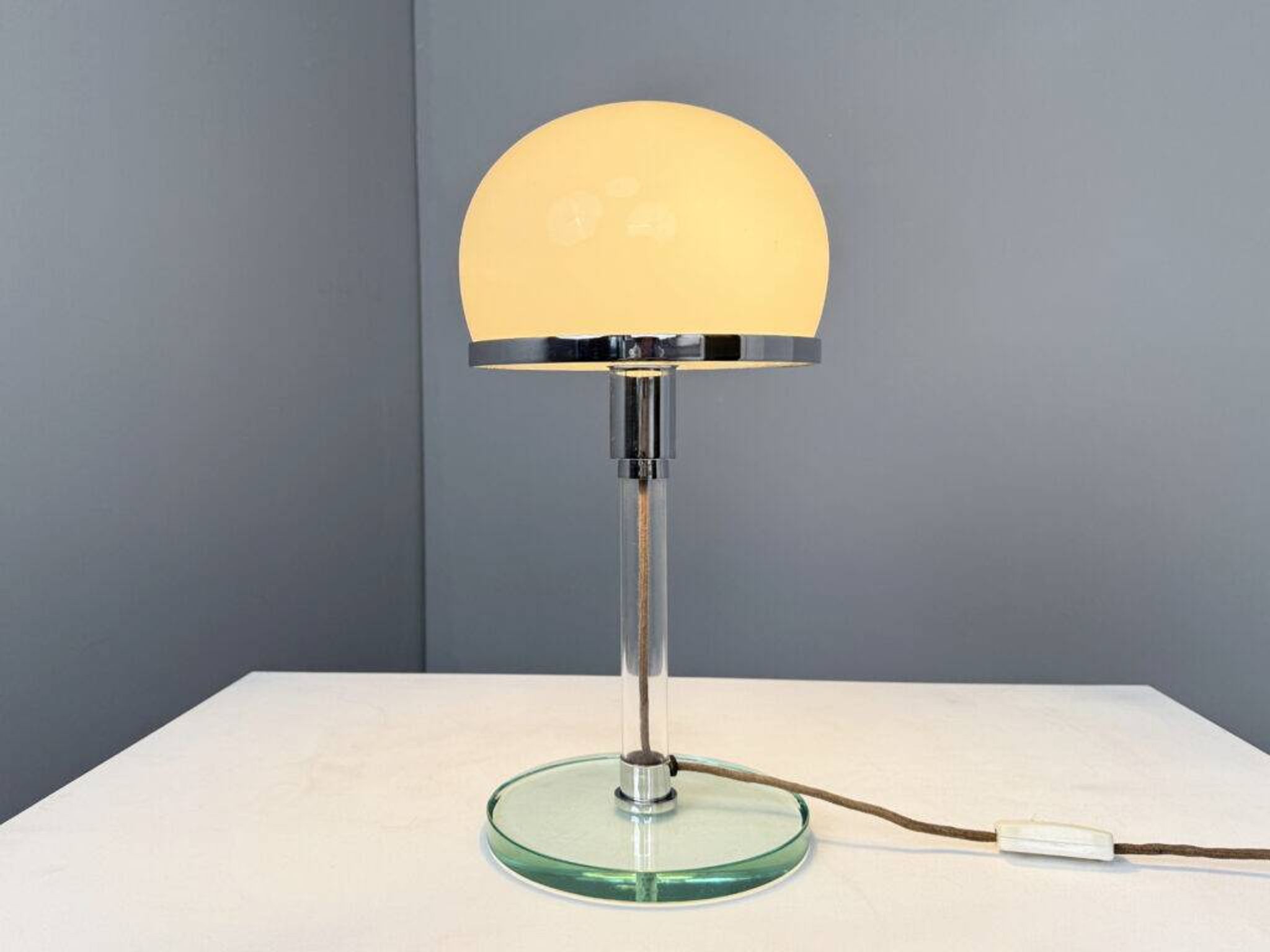 Bauhaus table lamp, designed in 1923 by Carl Jacob Jucker for Imago DP, Italy, 1960s