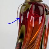 Lampe de table en verre d'uranium Murano, années 1950