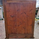 Mirror Trumeau, Henri II, early twentieth century, oak and beveled mirror