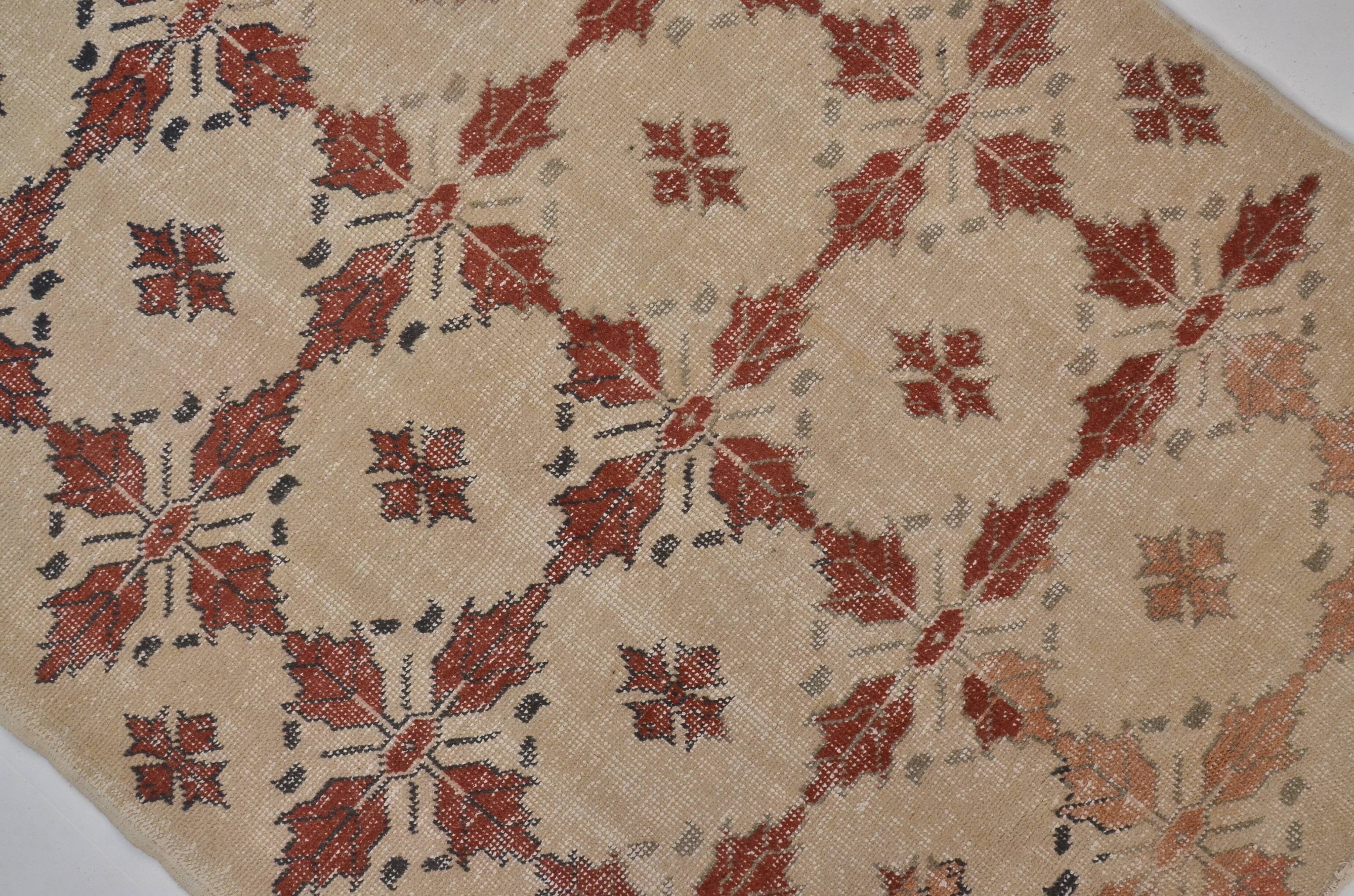 Red & Tan Anatolian Rug sku 2450.