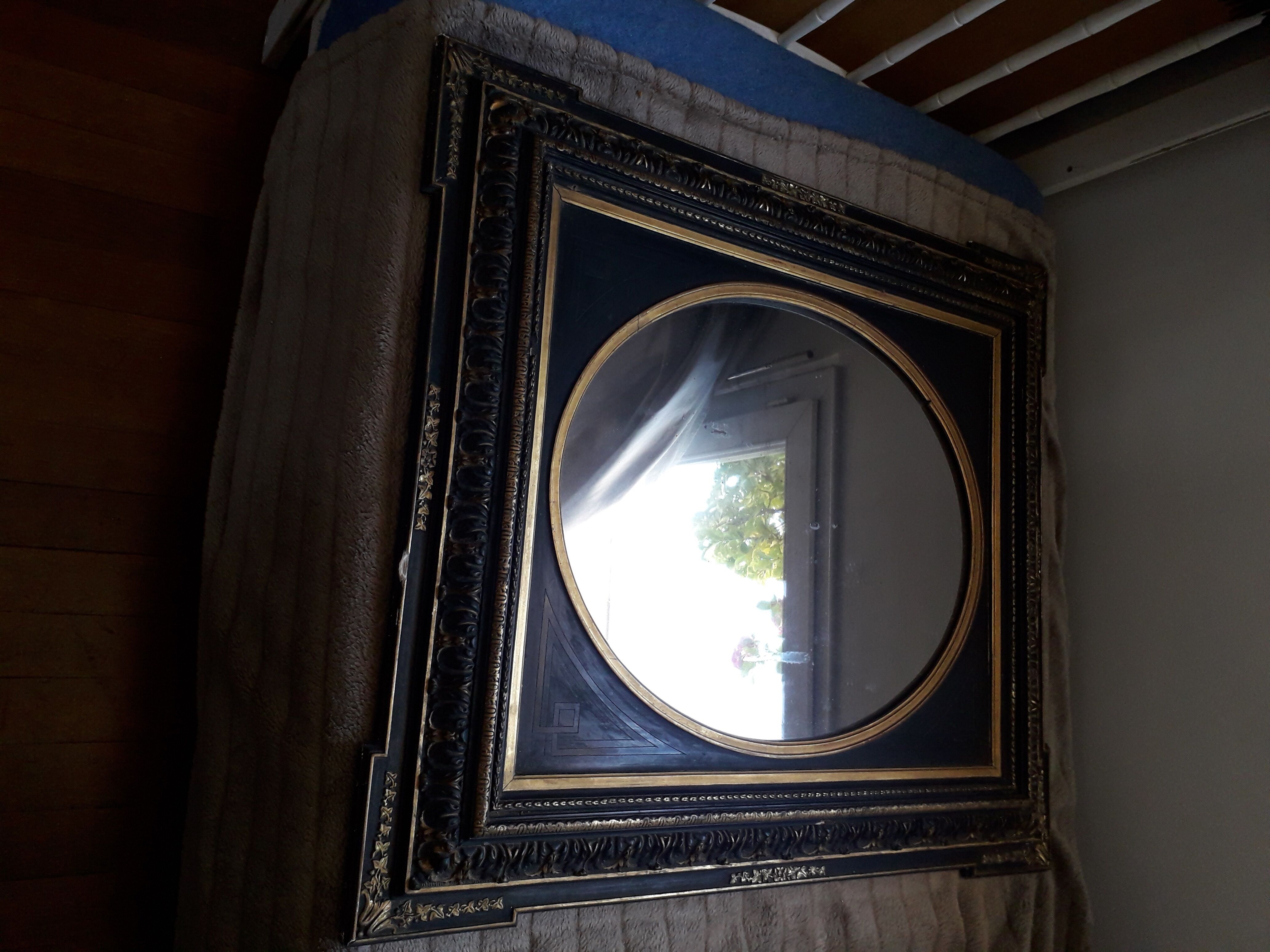 Napoleon III 85X75cm antique mirror