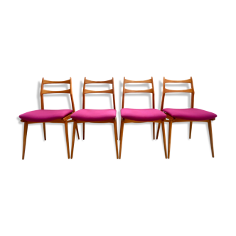 Set of 4 mid-century dining chairs