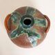 Large Handmade Ceramic Vase with Drip Glaze