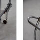 Vintage art déco chrome and glass round bar cart, 1930s