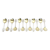 Ravinet Denfert - Cuillères De Service A Glace Argent Et Vermeil