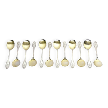 Ravinet Denfert - Silver and Vermeil Ice Cream Serving Spoons