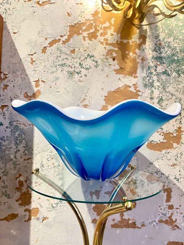 Vase / coupe à fruits Murano Fazzoletto pour Venini