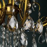 Vintage crystal chandelier, Italy, 1950s