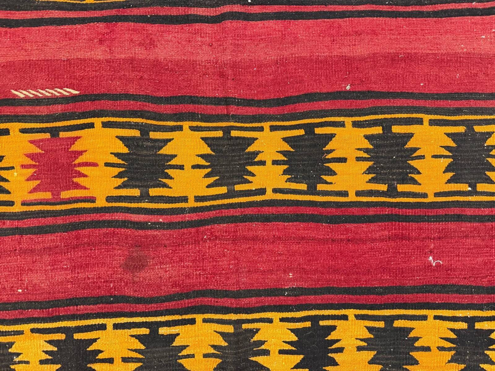 Small Turkish Kilim rug 116x110 cm square tribal kelim rug, 2517