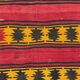 Small Turkish Kilim rug 116x110 cm square tribal kelim rug, 2517