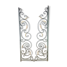 Wrought iron separation grid, décor of golden acanthe leaves