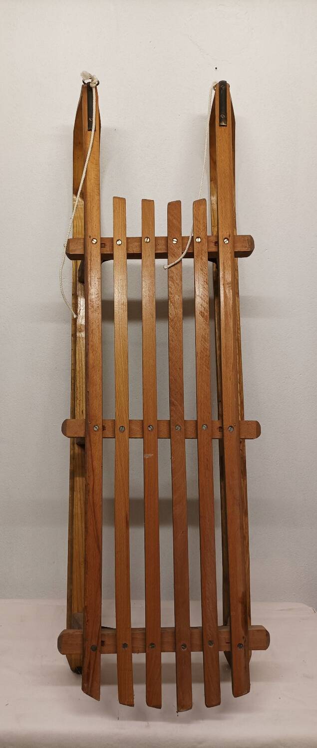 Ancienne luge traîneau en bois Vintage