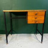 Modernist teak veneer desk