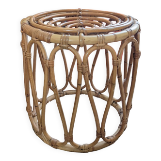 Vintage rattan stool