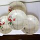 4 vintage Niderviller soup plates, Saumur model 220502