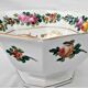 Vintage Octagonal Porcelain Salad Bowl from Mehun