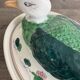 Large covered duck-shaped porcelain pot in China