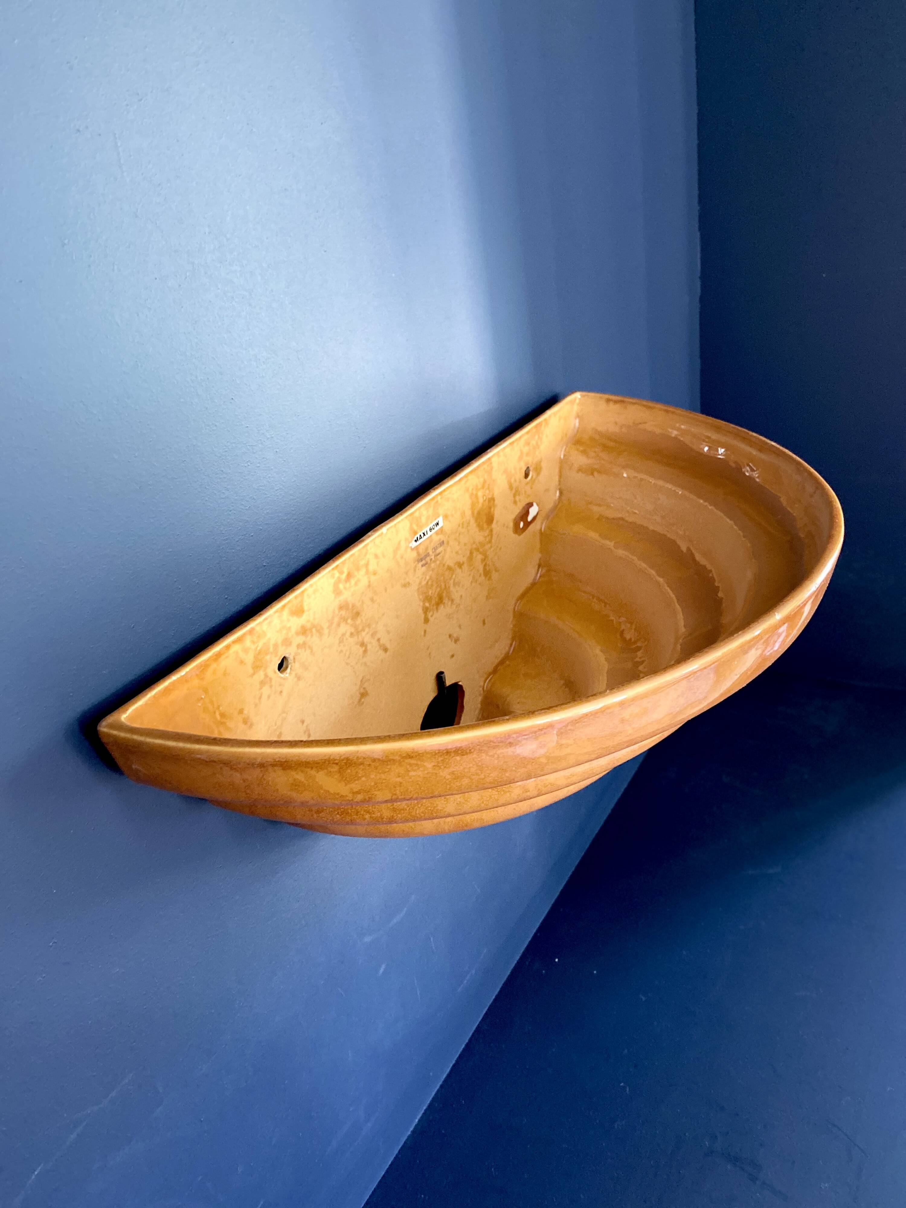 François Chatain ceramic wall light