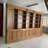 Library, solid wood wardrobe