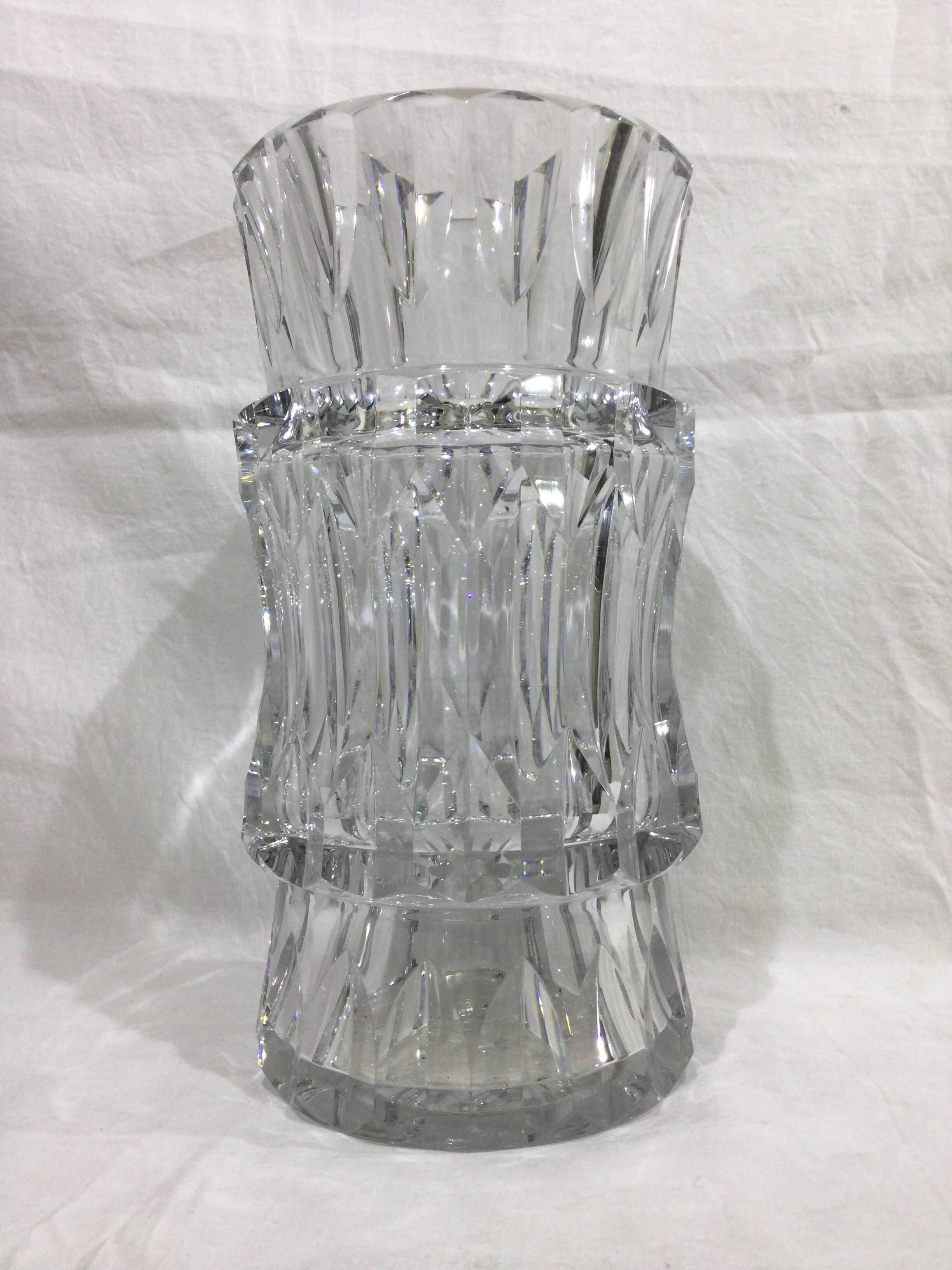 Baccarat - large crystal vase