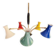 Articulated Diabolo chandelier, Italian design, 1950s-60s