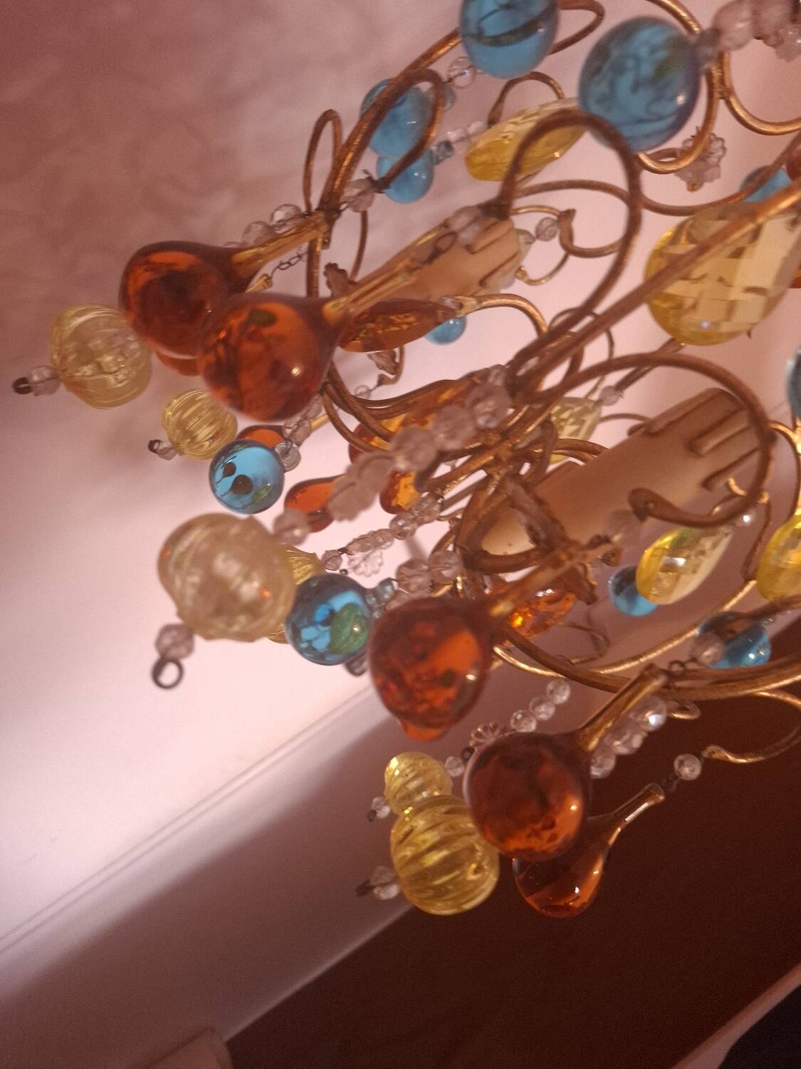 Vintage crystal chandelier