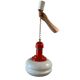 Orange vintage style spatial suspension/lustre.