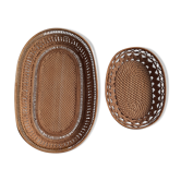 Old braided baskets